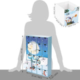 BRUBAKER Christmas Village in the Snow 2024 Advent Calendar - DIY Fillable Christmas Countdown with 24 Doors for Gifts,