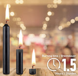 BRUBAKER Mini Taper Candles 3.75 x 0.5 Inches Unscented Candles for Rituals, Spells, Witchcraft, Wedding, Home Decor and