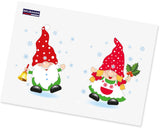 BRUBAKER Coffee Mugs Merry Christmas Elves with Greeting Card - Christmas Elf Mugs - Dwarves Gnomes - 10 oz Holiday Mug