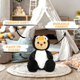 BRUBIES Teddy Penguin - 10 Inch Teddy Bear in Penguin Costume with Hood - Cuddly Toy for Cosy Adventures - Stuffed Animal for Children