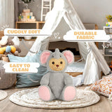 BRUBIES Teddy Elephant - 10 Inch Teddy Bear in Elephant Costume with Hood - Cuddly Toy for Cosy Adventures - Stuffed Animal for Children