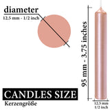 KANEA Premium Tree Candles - Christmas Wax Candles for Pyramids, Carousels & Chimes - 3.75 x 0.5 Inches - Made in Europe