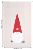 BRUBAKER Christmas Sack Gnome Elf - 31.5 Inches Holiday Gift Bag - Cotton Santa Sack - Gnome with Beard Design