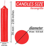 KANEA Pyramid Candles - Pack of 24 - Christmas Tree Candles Pyramids, Chimes - 2.75 Inches, 0.55 Inches Ø - Made in Europe