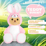 BRUBIES Teddy Bunny - 10 Inch Teddy Bear in Bunny Costume with Hood - Cuddly Toy for Cosy Adventures - Stuffed Animal for Children