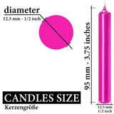 KANEA Premium Tree Candles - Christmas Wax Candles for Pyramids, Carousels & Chimes - 3.75 x 0.5 Inches - Made in Europe