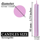 KANEA Premium Tree Candles - Christmas Wax Candles for Pyramids, Carousels & Chimes - 3.75 x 0.5 Inches - Made in Europe