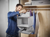 Leifheit Hanging Shelf, 49 x 11.8 x 11.8 Inches, Gray