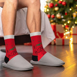 BRUBAKER 5 Pairs of Christmas Socks - Cool Santa - Funny Colorful Footwear for Men - Sock Set - Santa Claus Cotton - 8-1