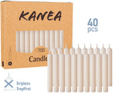 KANEA Premium Tree Candles - Christmas Wax Candles for Pyramids, Carousels & Chimes - 3.75 x 0.5 Inches - Made in Europe