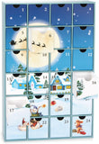 BRUBAKER Christmas Village in the Snow 2024 Advent Calendar - DIY Fillable Christmas Countdown with 24 Doors for Gifts,