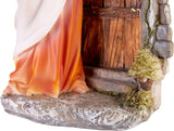 BRUBAKER Nativity Scene Set - Jesus Knocks at The Door - 12 Inch Detailed Tabletop Christmas Decor Figurine - Holiday Decoration - Designed in Germany