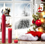 KANEA Premium Tree Candles - Christmas Wax Candles for Pyramids, Carousels & Chimes - 3.75 x 0.5 Inches - Made in Europe