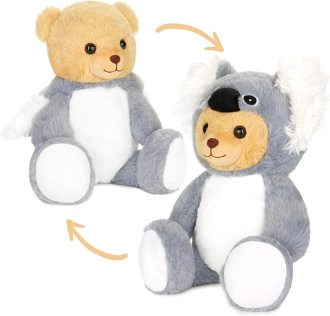 BRUBIES Teddy Koala - 10 Inch Teddy Bear in Koala Costume with Hood - Cuddly Toy for Cosy Adventures - Stuffed Animal for Children