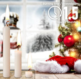 KANEA Premium Tree Candles - Christmas Wax Candles for Pyramids, Carousels & Chimes - 3.75 x 0.5 Inches - Made in Europe