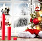 KANEA Premium Tree Candles - Christmas Wax Candles for Pyramids, Carousels & Chimes - 3.75 x 0.5 Inches - Made in Europe