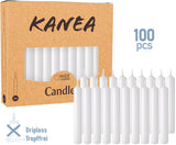 KANEA Premium Tree Candles - Christmas Wax Candles for Pyramids, Carousels & Chimes - 3.75 x 0.5 Inches - Made in Europe