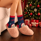 BRUBAKER 5 Pairs of Socks for Women and Men - Dogs and Cats - Funny Footwear for Christmas and Holiday Season - Colorful