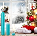KANEA Premium Tree Candles - Christmas Wax Candles for Pyramids, Carousels & Chimes - 3.75 x 0.5 Inches - Made in Europe