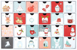 BRUBAKER Sweet Christmas 2024 Advent Calendar - DIY Fillable Christmas Countdown with 24 Doors for Gifts, Candy, and Sur