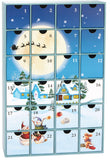 BRUBAKER Christmas Village in the Snow 2024 Advent Calendar - DIY Fillable Christmas Countdown with 24 Doors for Gifts,