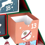 BRUBAKER Christmas Tree 2024 Advent Calendar - DIY Fillable Christmas Countdown with 24 Doors for Gifts, Candy, and Surp