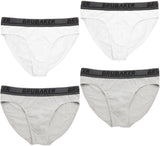 BRUBAKER Men's Underwear - 4 Pack Classic Briefs with Stretch Waistband - Comfort and Soft - Tag-Free Cotton Briefs