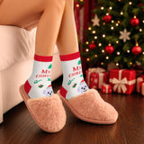 BRUBAKER 5 Pairs of Socks for Women - Merry Christmas - Funny Socks for Christmas and Holiday Season - Colorful Set Gift