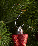 BRUBAKER Multipack Ornament Hooks - S-Hook Ball Hangers for Christmas Balls and Tree Decorations - Metal Decorating Hang