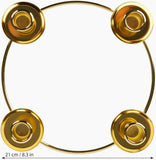 BRUBAKER Advent Wreath - Metal Candle Holder for 4 Candles - 9 Inches Christmas Decoration for Christmas Festival, Home Party and Church Decor