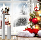 KANEA Premium Tree Candles - Christmas Wax Candles for Pyramids, Carousels & Chimes - 3.75 x 0.5 Inches - Made in Europe