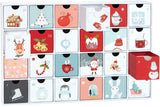 BRUBAKER Sweet Christmas 2024 Advent Calendar - DIY Fillable Christmas Countdown with 24 Doors for Gifts, Candy, and Sur