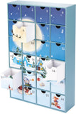 BRUBAKER Christmas Village in the Snow 2024 Advent Calendar - DIY Fillable Christmas Countdown with 24 Doors for Gifts,