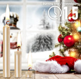 KANEA Premium Tree Candles - Christmas Wax Candles for Pyramids, Carousels & Chimes - 3.75 x 0.5 Inches - Made in Europe
