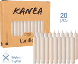 KANEA Premium Tree Candles - Christmas Wax Candles for Pyramids, Carousels & Chimes - 3.75 x 0.5 Inches - Made in Europe