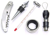 BRUBAKER Wine Opener Sommelier Set - Bar Accessory Kit - Wine Box - Wine Serving Tools - Waiter Knife, Spout, Bottle Sto