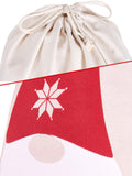 BRUBAKER Christmas Sack Gnome Elf - 31.5 Inches Holiday Gift Bag - Cotton Santa Sack - Gnome with Beard Design
