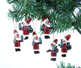 BRUBAKER 24-Pieces Mixed Tree Ornaments Set - Trains, Nutcrackers, Santa Claus & Sleds - Hanging Figurines