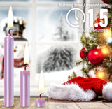 KANEA Premium Tree Candles - Christmas Wax Candles for Pyramids, Carousels & Chimes - 3.75 x 0.5 Inches - Made in Europe