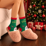 BRUBAKER 5 Pairs of Socks for Women - Merry Christmas - Funny Socks for Christmas and Holiday Season - Colorful Set Gift