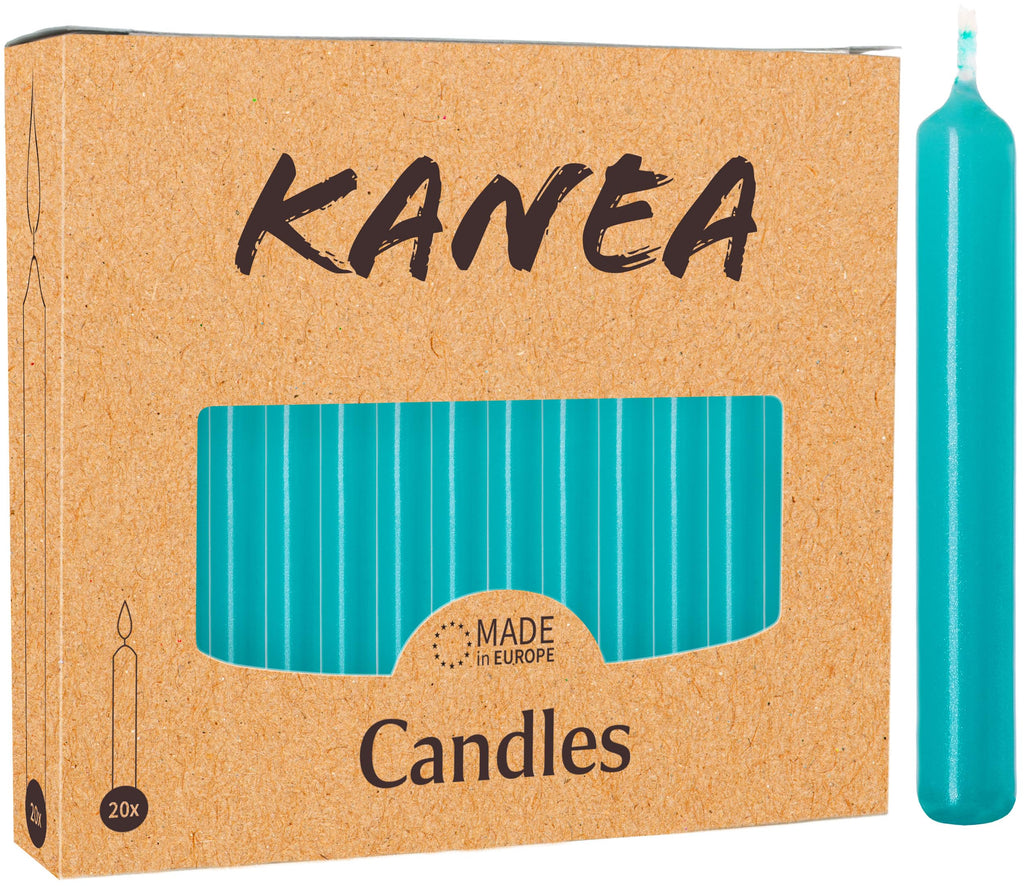 KANEA Premium Tree Candles - Christmas Wax Candles for Pyramids, Carousels & Chimes - 3.75 x 0.5 Inches - Made in Europe