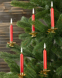 KANEA Premium Tree Candles - Christmas Wax Candles for Pyramids, Carousels & Chimes - 3.75 x 0.5 Inches - Made in Europe