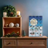 BRUBAKER Christmas Village in the Snow 2024 Advent Calendar - DIY Fillable Christmas Countdown with 24 Doors for Gifts,
