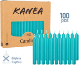 KANEA Premium Tree Candles - Christmas Wax Candles for Pyramids, Carousels & Chimes - 3.75 x 0.5 Inches - Made in Europe
