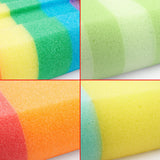 BRUBAKER 4-Piece Bath Sponge Set - Popsicle Soap Sponge - Hygienic & Durable Shower Loofahs - Colorful Bath Sponges with