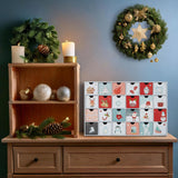 BRUBAKER Sweet Christmas 2024 Advent Calendar - DIY Fillable Christmas Countdown with 24 Doors for Gifts, Candy, and Sur
