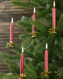 KANEA Premium Tree Candles - Christmas Wax Candles for Pyramids, Carousels & Chimes - 3.75 x 0.5 Inches - Made in Europe