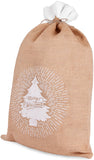 BRUBAKER Christmas Sack Merry Christmas Tree - 31.5 Inch Holiday Gift Bag - Santa Sack - Jute Sack