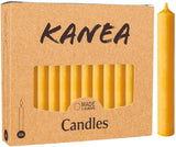 KANEA Premium Beeswax Tree Candles - 3.75 x 0.5 Inches Christmas Candles for Pyramids, Carousels & Chimes - Made in Euro