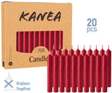 KANEA Premium Tree Candles - Christmas Wax Candles for Pyramids, Carousels & Chimes - 3.75 x 0.5 Inches - Made in Europe